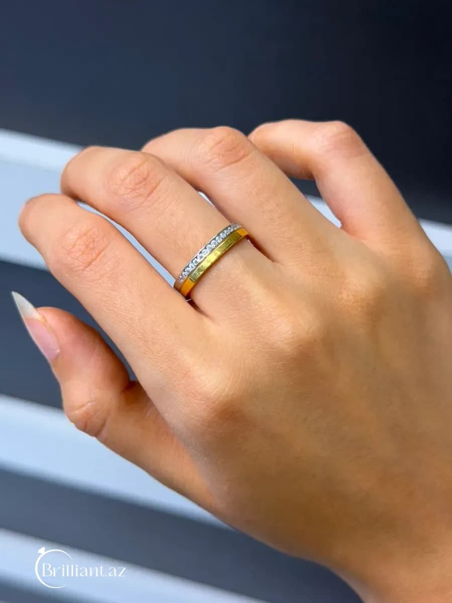 Silver women's ring - Delicate Line