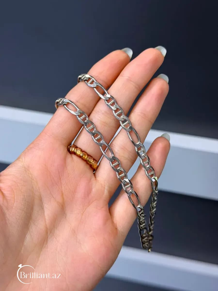 Серебряное мужское ожерелье - Mariner Figaro