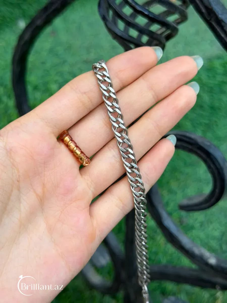 Men's silver bracelet